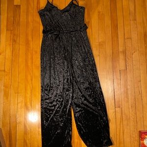 Black Velvet Jumpsuit